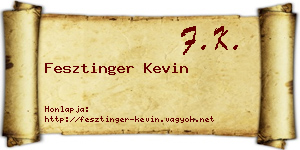 Fesztinger Kevin névjegykártya
